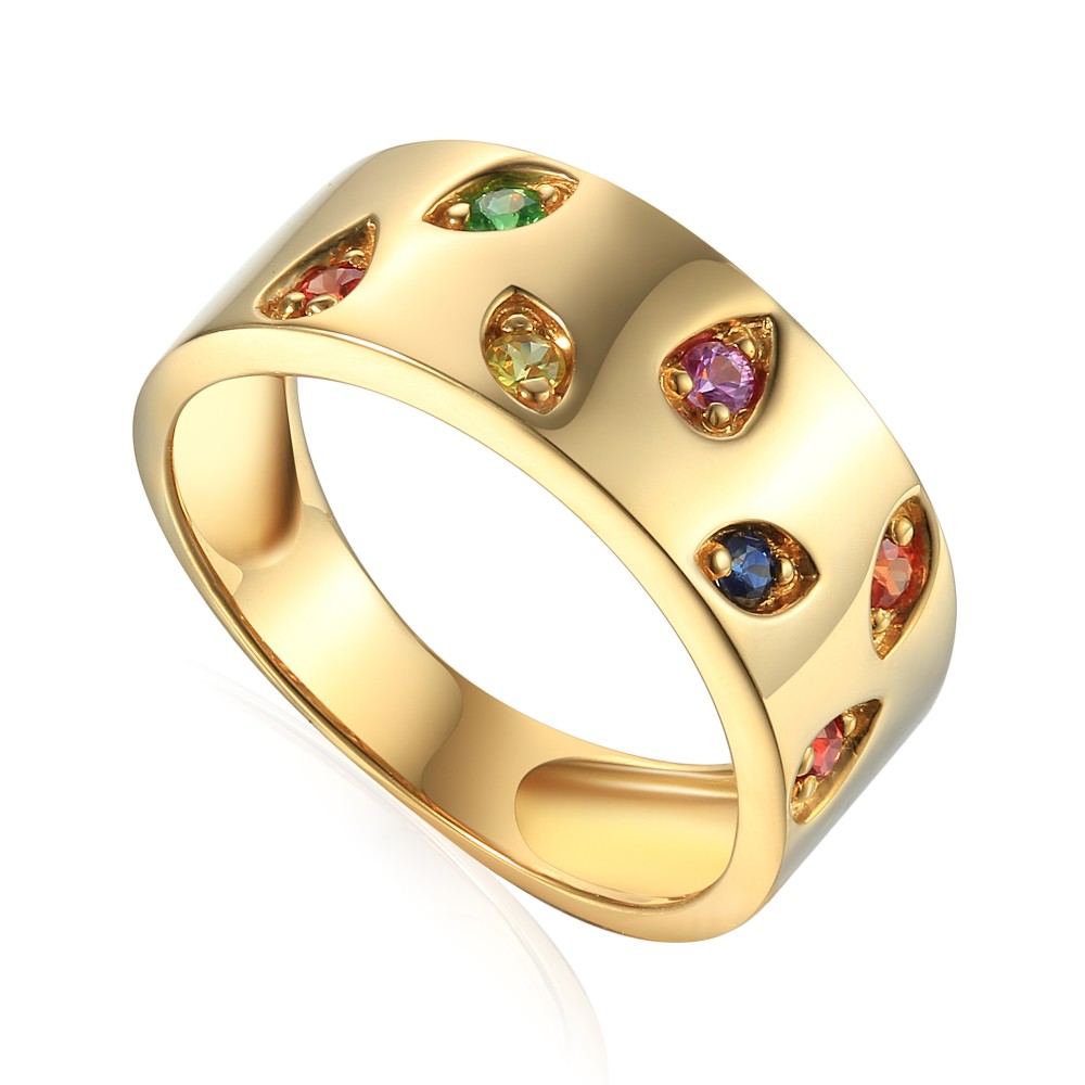 Rainbow Sapphire Ring